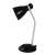 Esperanza ELD113K ALKES E27 Black Desk Lamp with Flexible Arm, Side View
