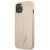 Angled View of Guess Saffiano Beige iPhone 13 mini Case