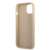 Guess Saffiano Triangle iPhone 13 mini beige case, side view