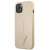 Guess Saffiano Triangle iPhone 13 mini beige case, side view