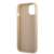 Guess Saffiano Triangle iPhone 13 mini beige case, side view