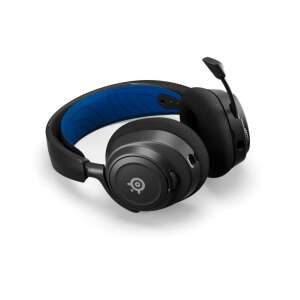 SteelSeries Arctis Nova 7P wireless gaming headset, blue and black, angled view - Steelseries