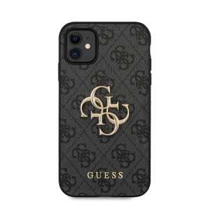 Etui Guess do iPhone 11, czarne z złotym logo - Guess