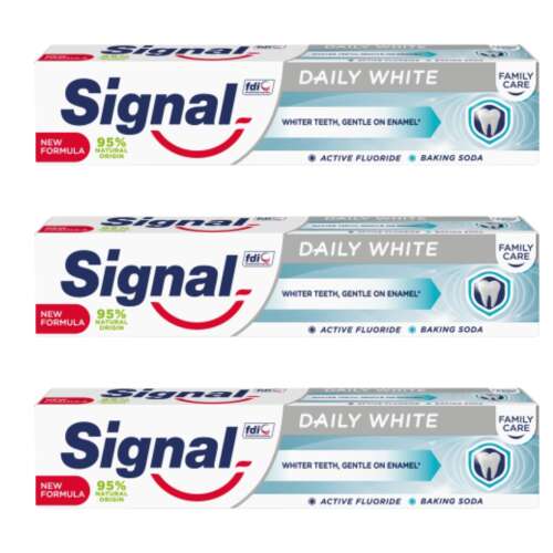 Signal Toothpaste Family Daily White 3x75ml
