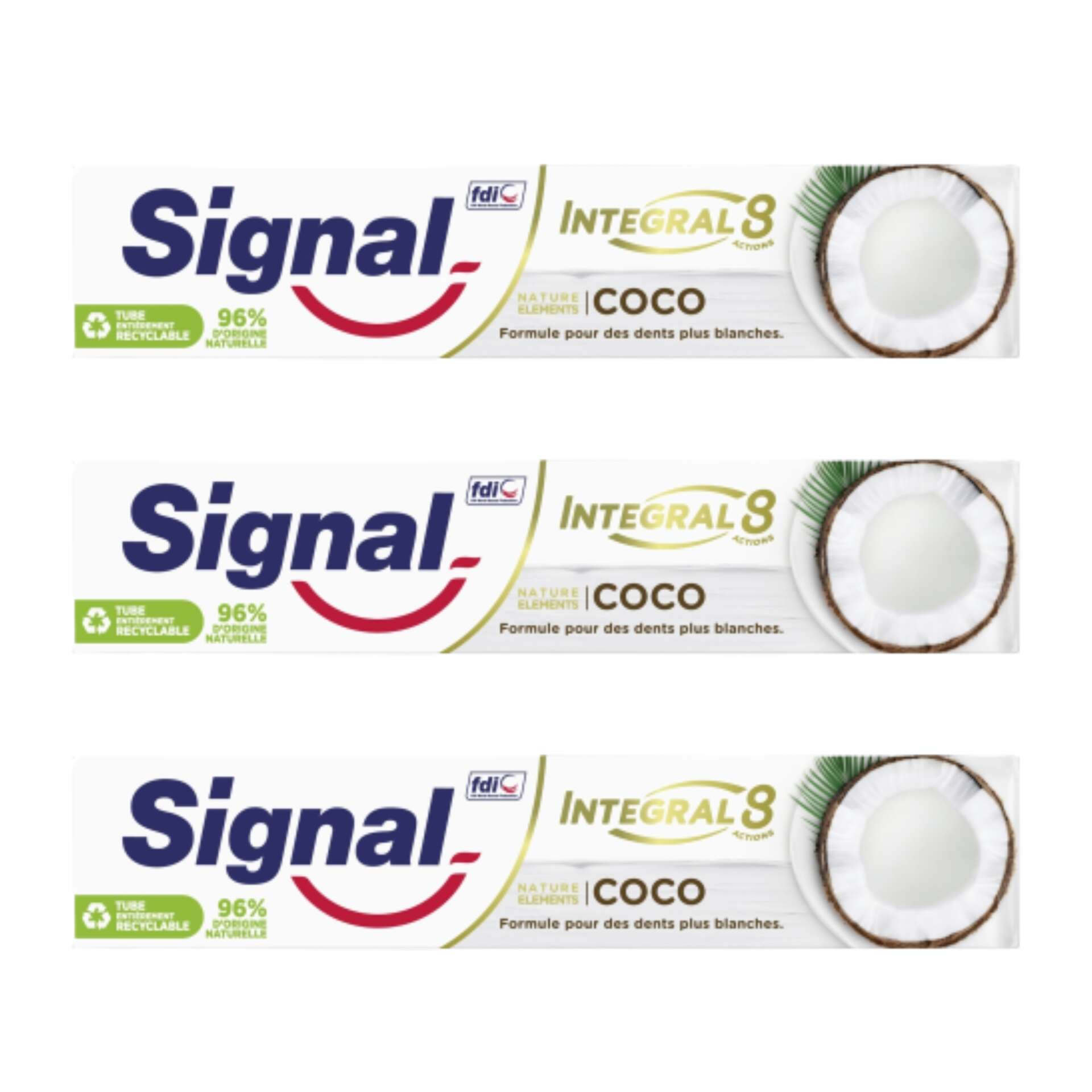 E-shop Signal Zubná pasta Nature Elements Coconut 3x75ml