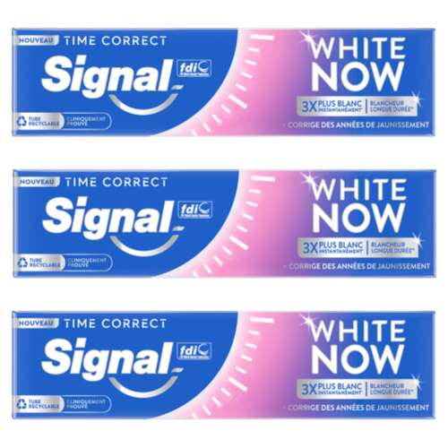 Signal White Now Time Correct Fogkrém 3x75ml