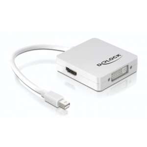 Delock Mini DisplayPort - DisplayPort, HDMI, DVI adapter - DisplayPort átalakító