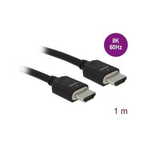 Delock 8K 60Hz HDMI cable, 1 meter long, black - HDMI Cable