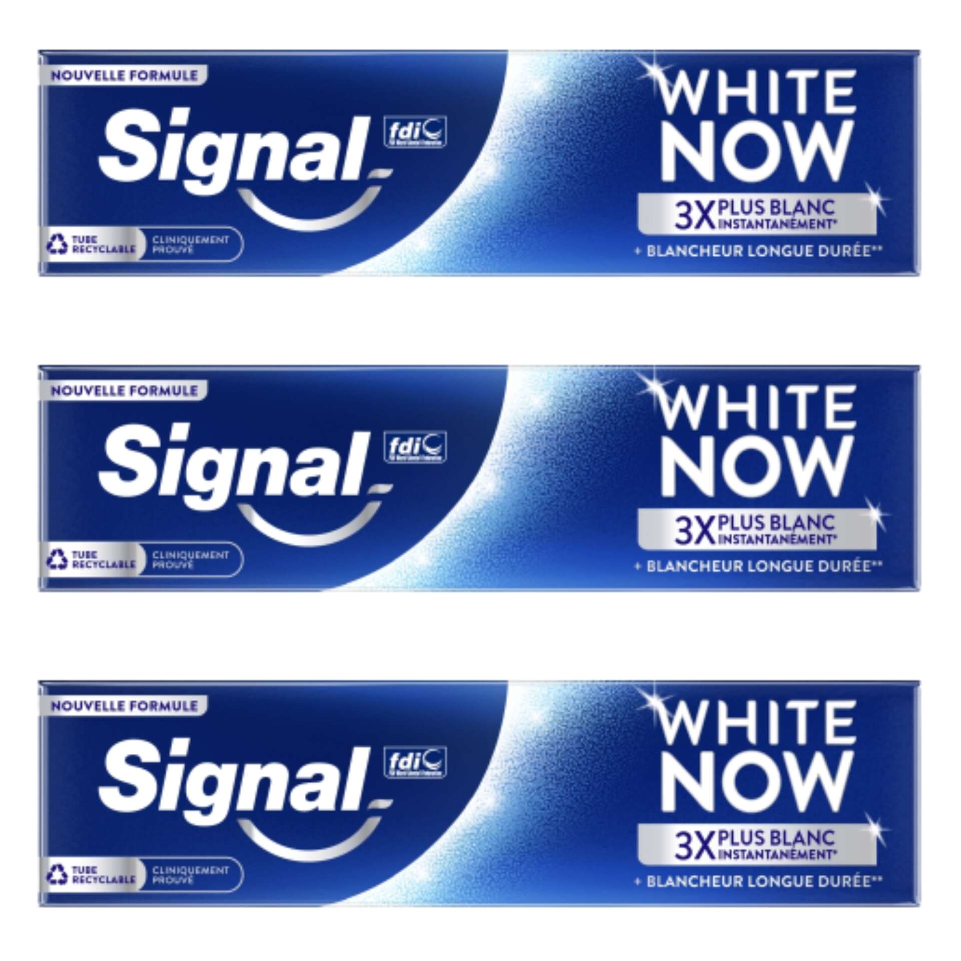 E-shop Signal Zubná pasta White Now 3x75ml