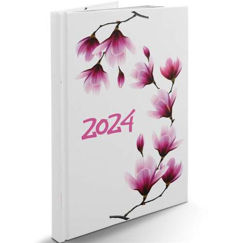 Határidőnapló Picture B/5, heti fehér lapokkal magnólia Realsystem 2026. 90944811