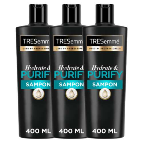 TRESemmé Hydrate & Purify Șampon pentru păr gras 3x400ml