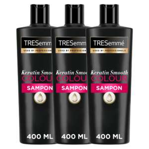 TRESemmé Keratin Smooth Colour Shampoo pentru părul vopsit 3x400ml 67387622 Sampoane