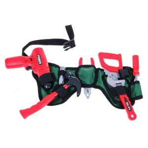 Cayee Tool Set Series, kids toy tool set with belt, includes drill, hammer, saw, wrench, pliers, screwdriver, and more - DIY Craft Kit