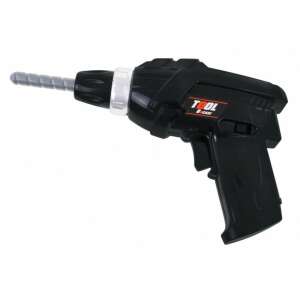 Black electric drill for Kid's Tool 85 piece workbench toy set - Ramiz DIY Craft Kit