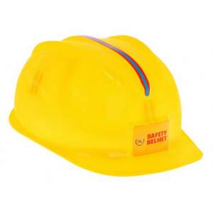 Yellow safety helmet for kids, part of the Craftsman's Toolbox toy set - DIY Craft Kit