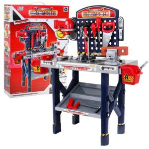 SFL Toy Tool Set for Little Mechanics + Workbench with Vice, 55 pieces, for kids 3 years and up - DIY Craft Kit