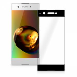 kwmobile Screen Protector for Sony Xperia XA1 Ultra, Front, Black, 44755.01