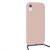 KWmobile iPhone XR pink silicone case with neck strap