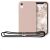KWmobile iPhone XR pink silicone case with lanyard and phone