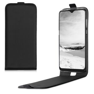kwmobile Alcatel 1S (2020) black eco-leather flip case with phone - Phone Case