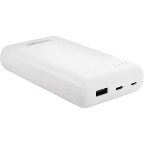 Intenso XS20000 power bank, fehér, 20000 mAh, ferde nézet - Intenso