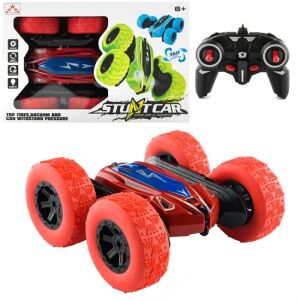 Red Stunt Car Double Sided RC Car with Remote Control - Remote control vehicle