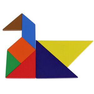 Tangram Kids kacsa forma, színes geometriai puzzle - Schmidt