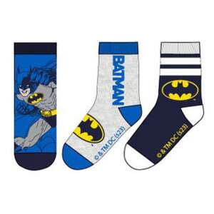 Batman gyerek zokni, 3 pár, 23/26-os méret, Batman logóval és karakterrel - Batman
