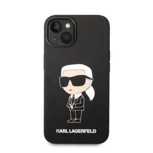 Karl Lagerfeld Liquid Ikonik NFT Apple iPhone 14 Plus schwarzes Rückseitenhülle - Karl Lagerfeld Handyhüllen