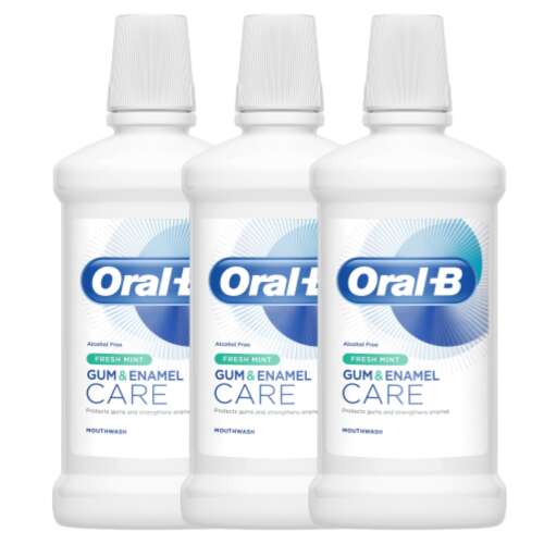 Oral-B Fresh Mint starostlivosť o ďasná a zubnú sklovinu Ústna voda 3x500ml