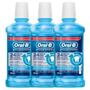 Oral-B Pro-Expert Professional Protection Mouthwash 3x500ml 67533416 Ingrijirea orala