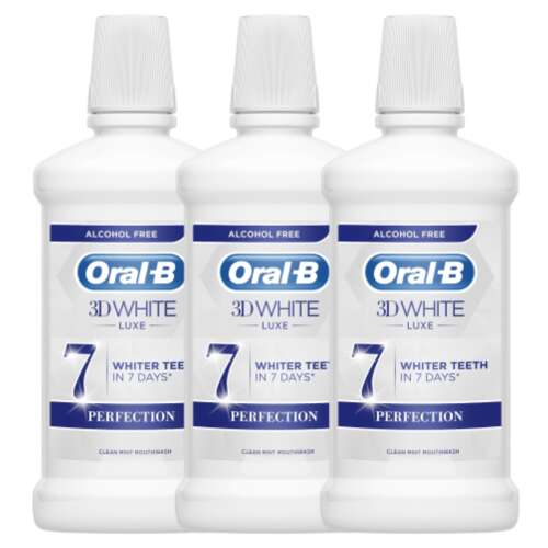 Ústna voda Oral-B 3D White Luxe Perfection 3x500 ml