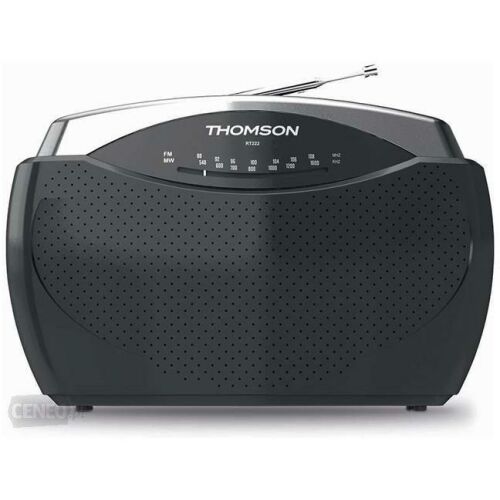 Thomson RT222 Portable Digital Radio, Black and Silver