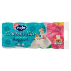 Toalettpapír PERFEX Cotton Like 3 réteg 10 tekercs Baby 67545481 