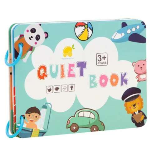 Csendes könyv - fejlesztő játék (Quiet  book 2 - általános témakör)