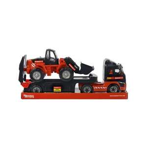 Mammoet toy truck with a red toy tractor on the back - Nonbrand Kids's play car