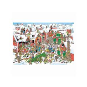 Jan van Haasteren Mikulásfalva 5000 Teile Puzzle, fertiges Puzzle, Weihnachtsdorf, Comic Puzzle - Puzzle & Rätsel