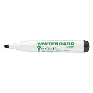 ICO Antibakterieller Whiteboard-Marker, Schwarz, 3 Tage Cap-Off - Tafel- & Flipchart-Marker