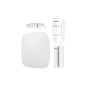 Ajax StarterKit drahtloses Alarmsystem, weiß, beinhaltet Hub, Bewegungssensor, Tür-/Fenstersensor und Fernbedienung - Ajax