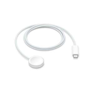 Apple Watch 1m Type-C magnetisches Ladekabel, weiß, 3/4 Ansicht - Smartwatch-Ladegerät