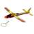 34x36 cm Air Force foam glider airplane toy, yellow and red colors