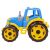 Colorful Plastic Tractor Toy - Blue and Yellow
