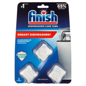 Finish Regular Dishwasher Cleaning Tablet 3pcs 128137939 - Dishwasher Tablet, Dishwasher Detergent, Dishwasher Additive, General surface cleaner and Laundry Perfume