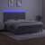 Világosszürke bársony rugós és led-es ágy matraccal 160x200 cm 67564750