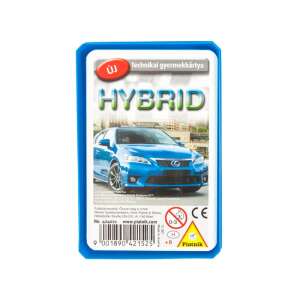 Technikai Kártya - Hybrid autók card game, featuring a Lexus CT 200h hybrid car - Card Game