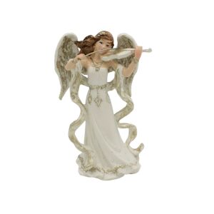House of Seasons Anioł z Skrzypcami Dekoracja, 17cm - Dekoracja świąteczna