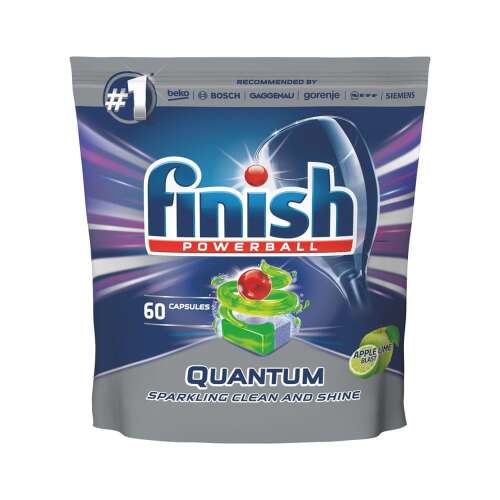 Finish Quantum tablete de spălat vase cu miros de măr verde și lămâie verde 60 buc. 35908215