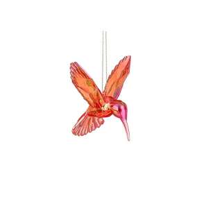 Rot schillerndes Kolibri-Ornament von House of Seasons