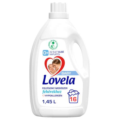Lovela Baby Hypoallergenes Flüssigwaschmittel für weiße Kleidung 1,45l - 16 Wäschen