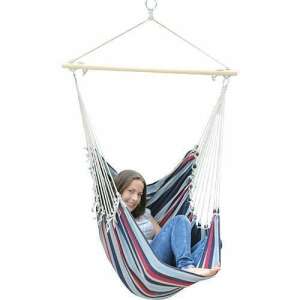 Színes függő szék, kényelmes és pihentető, tökéletes a kertbe vagy a teraszra - Függőágy